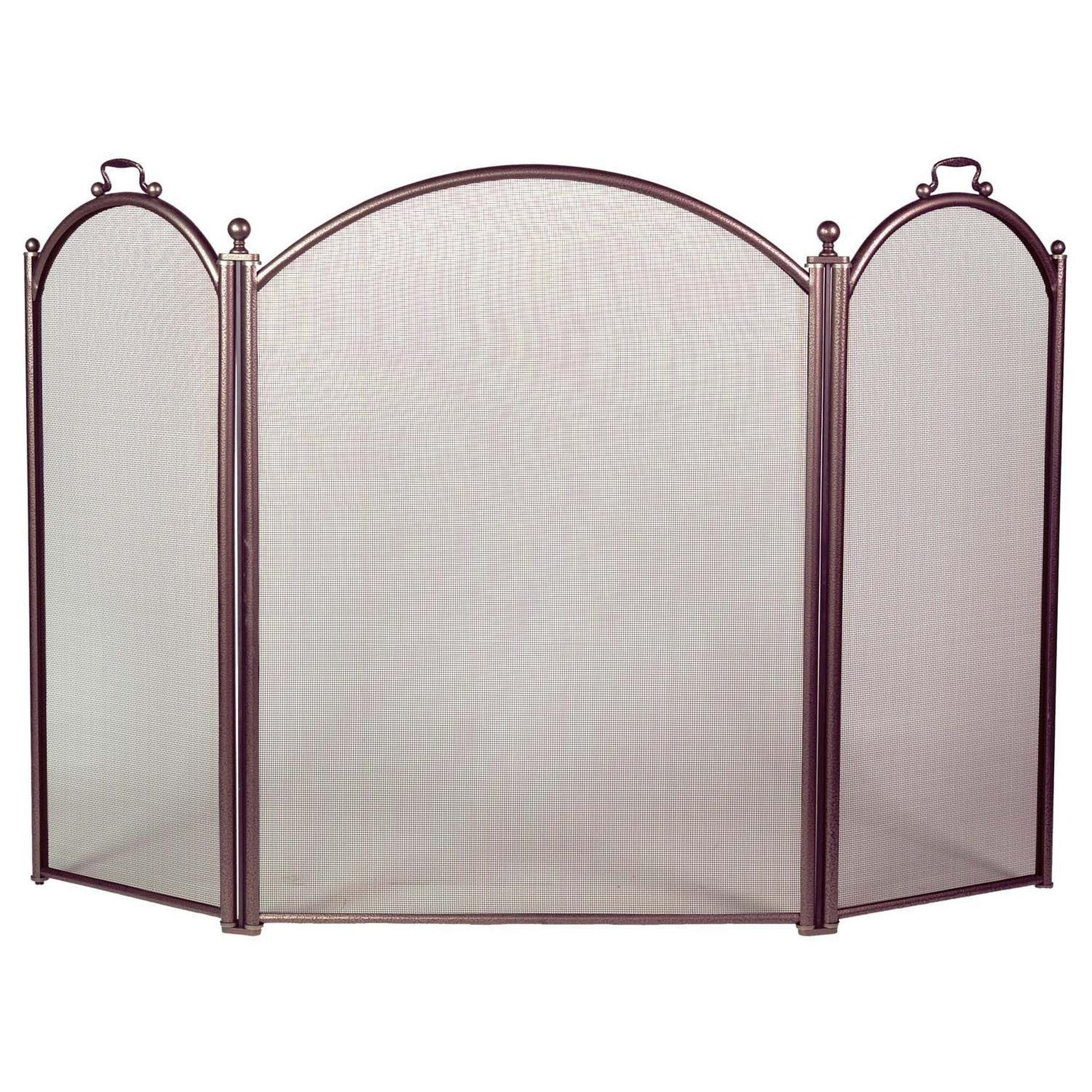 Dagan Industries 52" x 34" Bronze Three Fold Arched Panel Screen