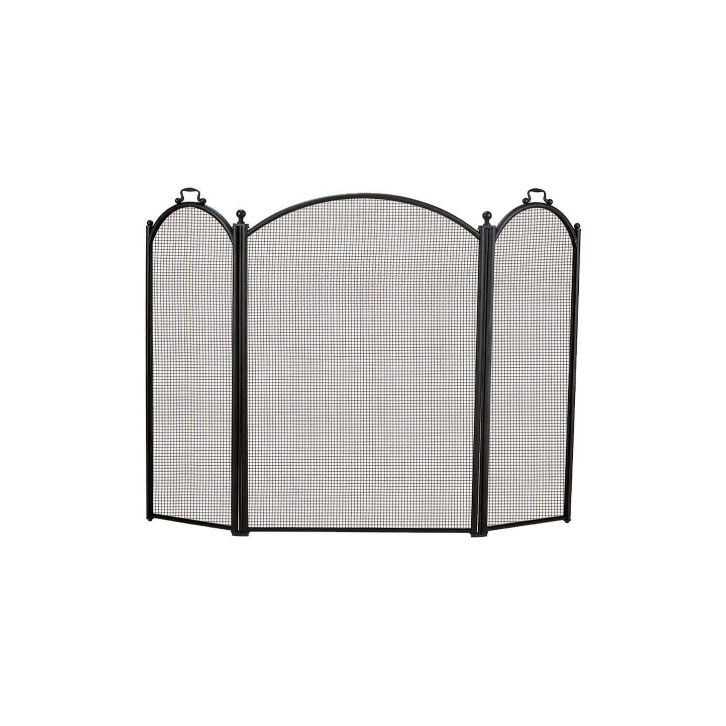 Dagan Industries 52" x 40" Black Three Fold Arched Panel Screen