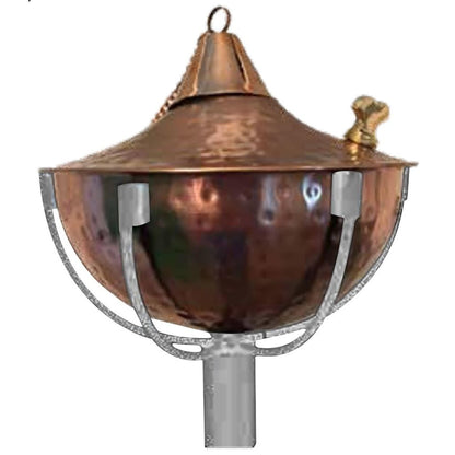 Dagan Industries 59" Stainless Steel With Hammered Copper Plating Torch Bowl