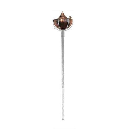 Dagan Industries 59" Stainless Steel With Hammered Copper Plating Torch Bowl