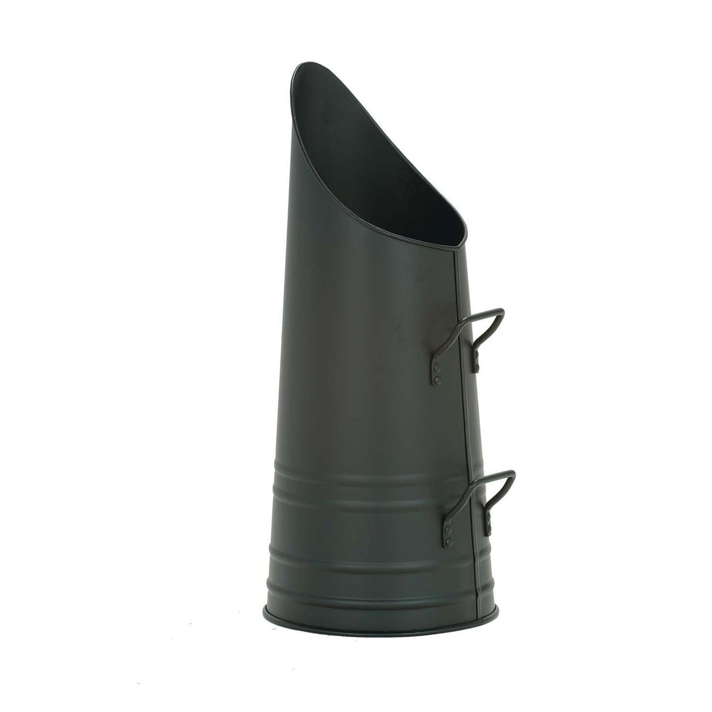 Dagan Industries 9" x 21" Coal Hod With Handles in Black - 1512