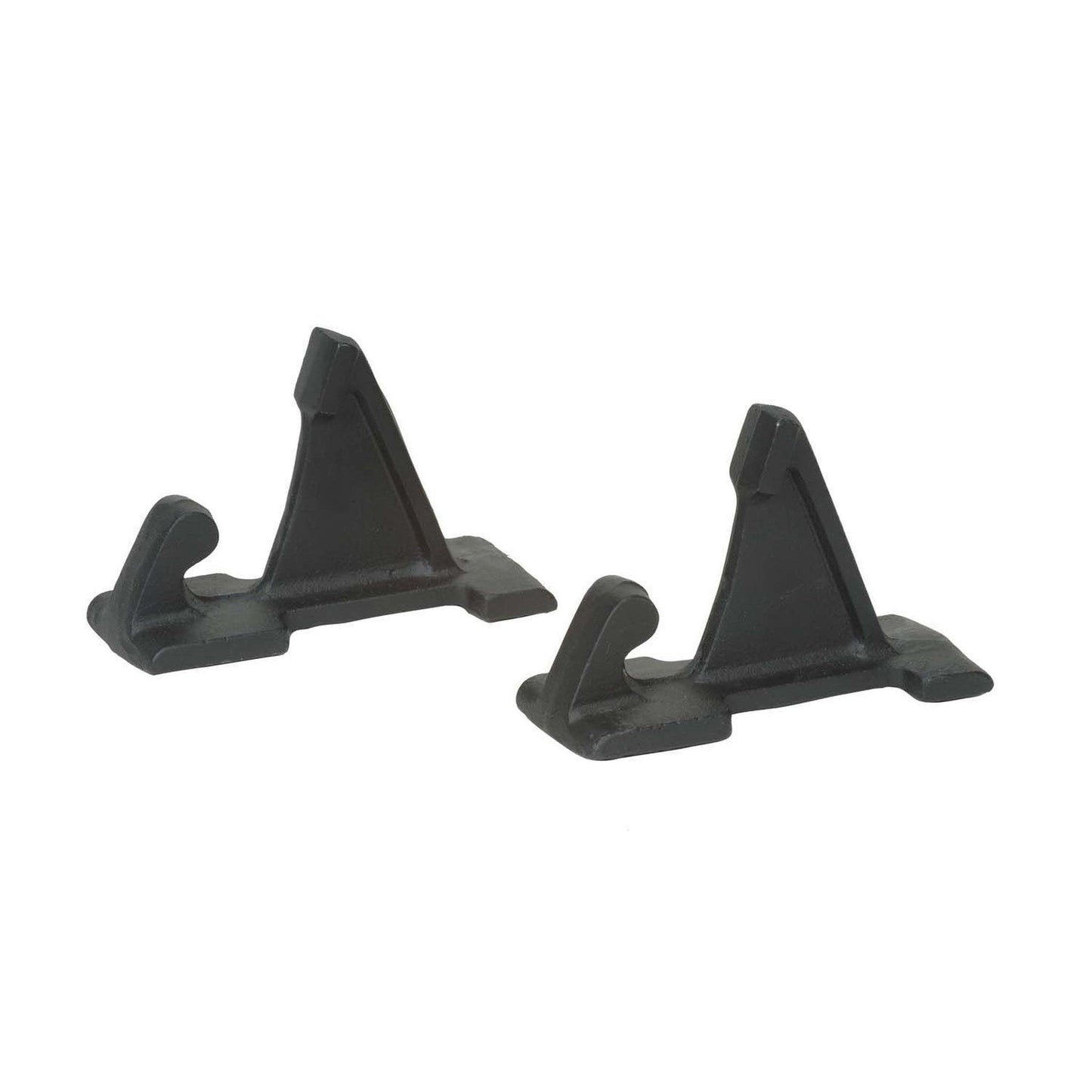Dagan Industries Black Cast Iron Pair of Fireback Feet