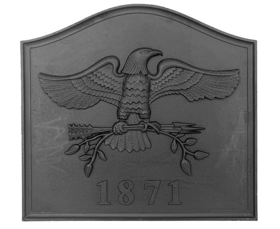 Dagan Industries FB-EAGLE 24" Black Fireplace Fire Back