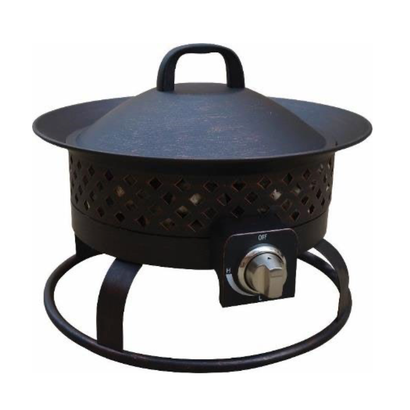 Design Specialties Aurora 18.5” Steel Liquid Propane Gas Firebowl