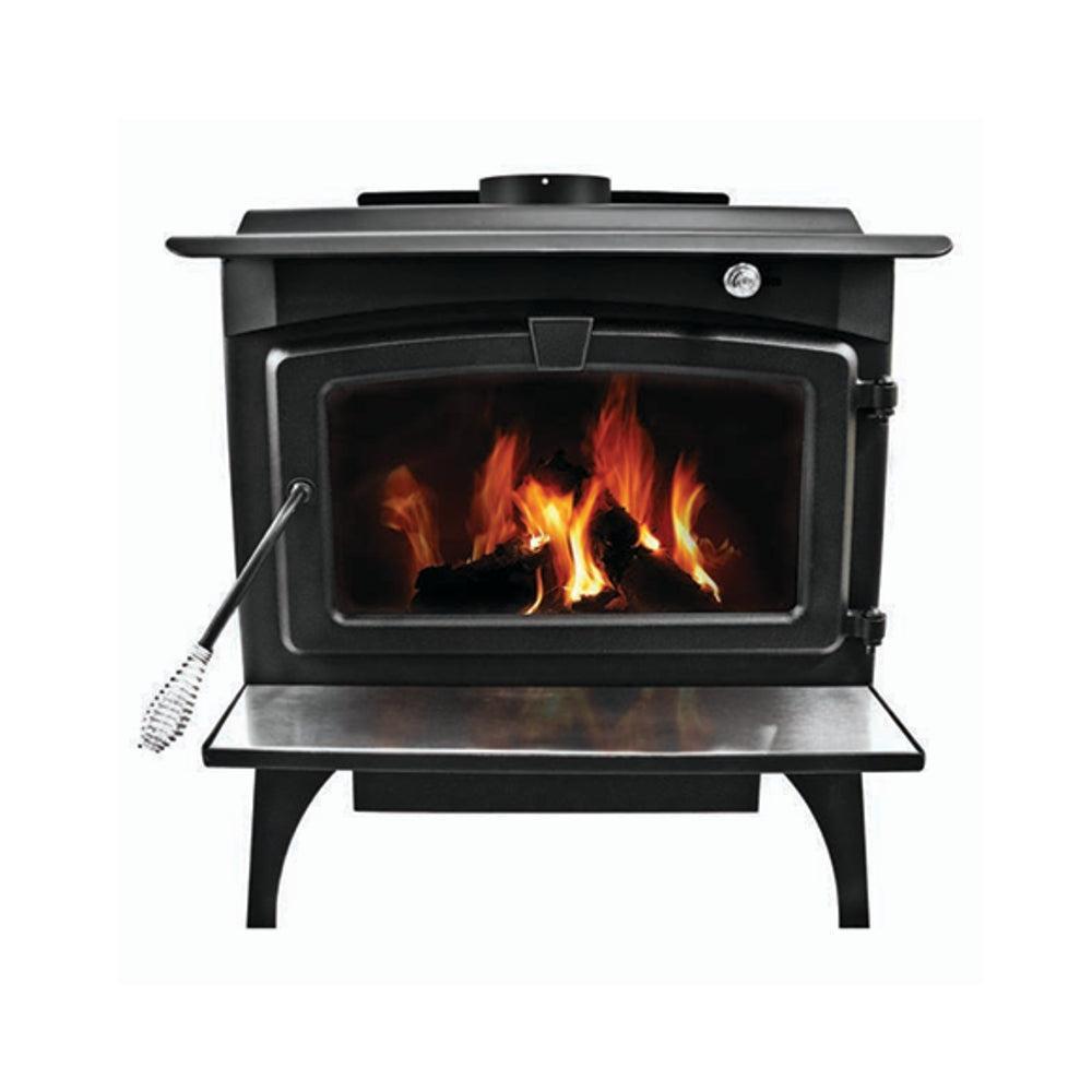 Design Specialties Medium Wood Stove With Blower, Legs and Chrome Handles