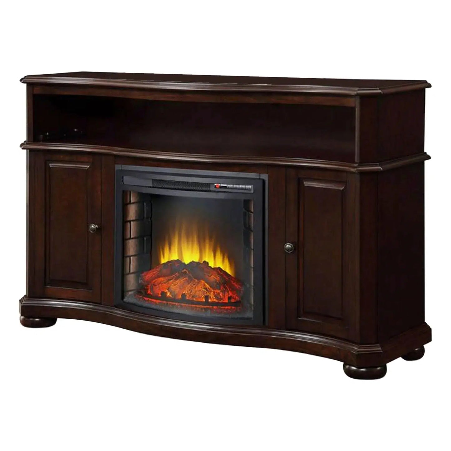 Design Specialties Merrill 54" Merlot Electric Media Fireplace
