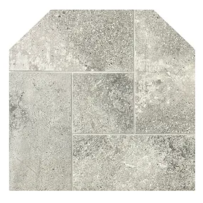 Diamond Hearths Radiant Traditional Edge 32" x 24" Type I Standard Board Snow Quartzite Tile Ember Protection