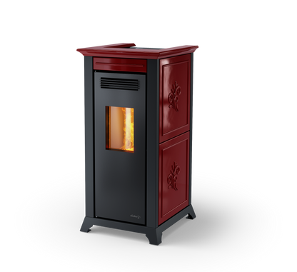 Dielle Ethesia Pellet Stove - Bordeaux Ceramic