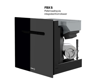 Dielle FBX Pellet Insert - Black Glass With Magic Black Glass Front (31.49" x 25.19")