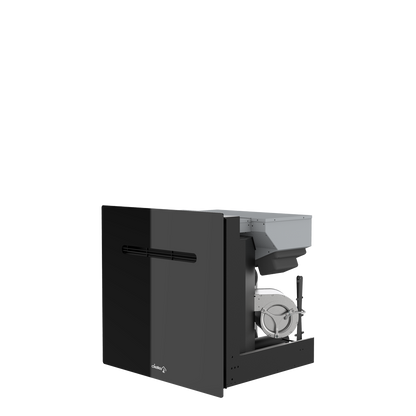 Dielle FBX Pellet Insert - Black Glass With Magic Black Glass Front (31.49" x 25.19")