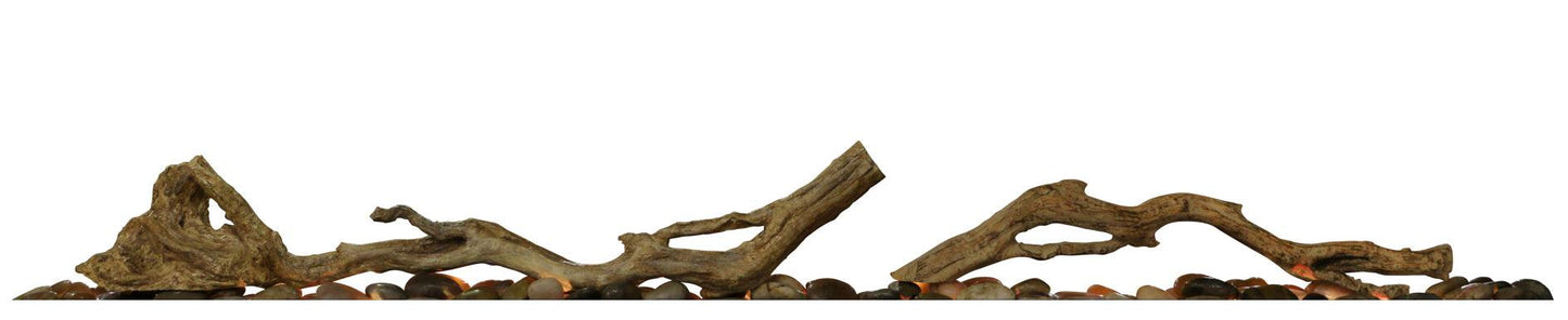 Dimplex Driftwood and River Rock Ember Bed for 74" Ignite XL / Evolve Fireplace