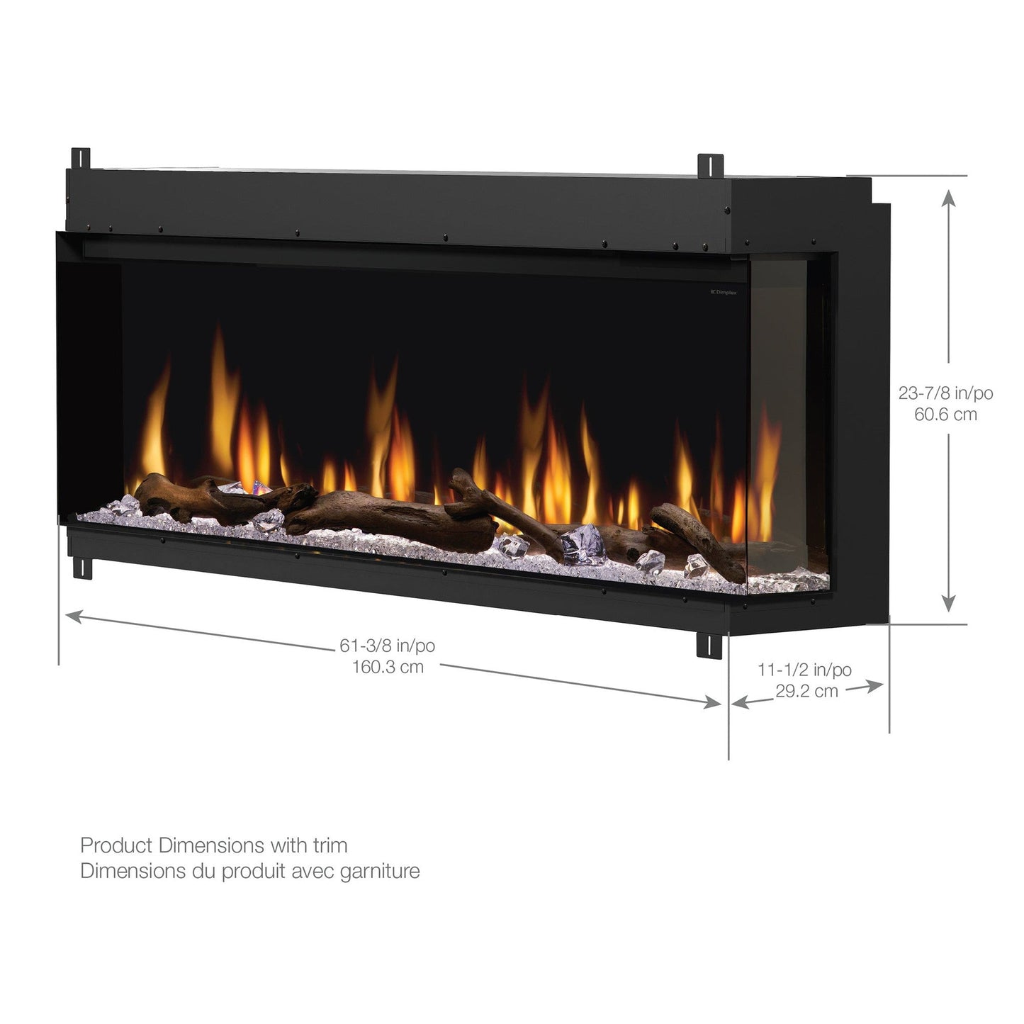 Dimplex Ignite Bold 60" Vent-Free Built-in Linear Electric Fireplace