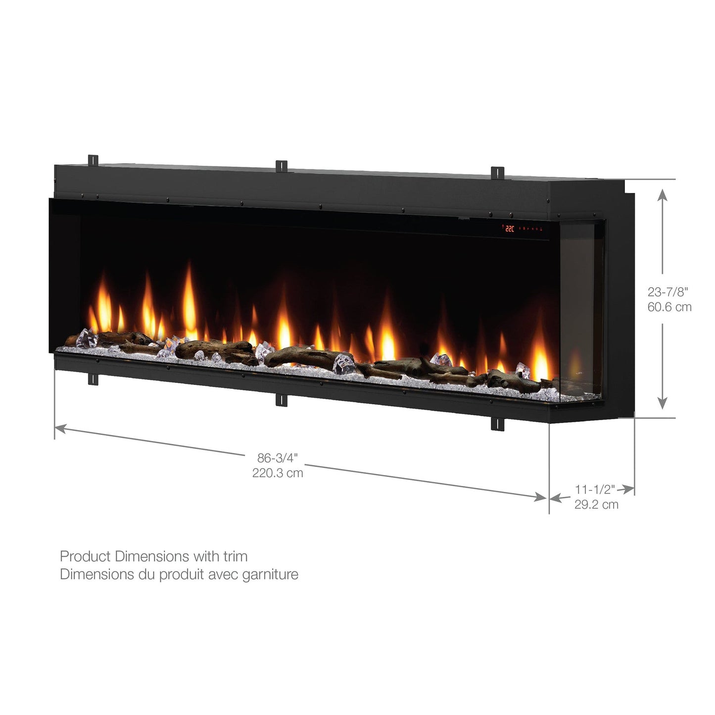 Dimplex Ignite Bold 88" Built-in Linear Electric Fireplace