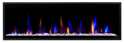 Dimplex Ignite Evolve 50" Built-in Linear Electric Fireplace With Tumbled Glass and Driftwood Media