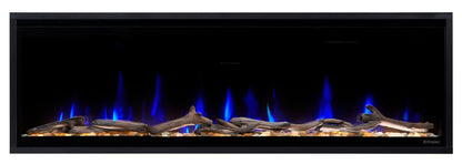 Dimplex Ignite Evolve 50" Built-in Linear Electric Fireplace With Tumbled Glass and Driftwood Media