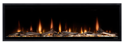 Dimplex Ignite Evolve 50" Built-in Linear Electric Fireplace With Tumbled Glass and Driftwood Media