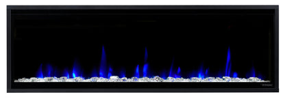 Dimplex Ignite Evolve 50" Built-in Linear Electric Fireplace With Tumbled Glass and Driftwood Media