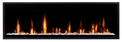 Dimplex Ignite Evolve 50" Built-in Linear Electric Fireplace With Tumbled Glass and Driftwood Media