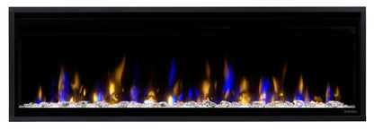 Dimplex Ignite Evolve 50" Built-in Linear Electric Fireplace With Tumbled Glass and Driftwood Media