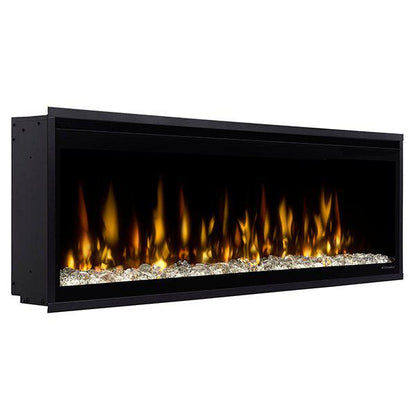 Dimplex Ignite Evolve 50" Built-in Linear Electric Fireplace With Tumbled Glass and Driftwood Media