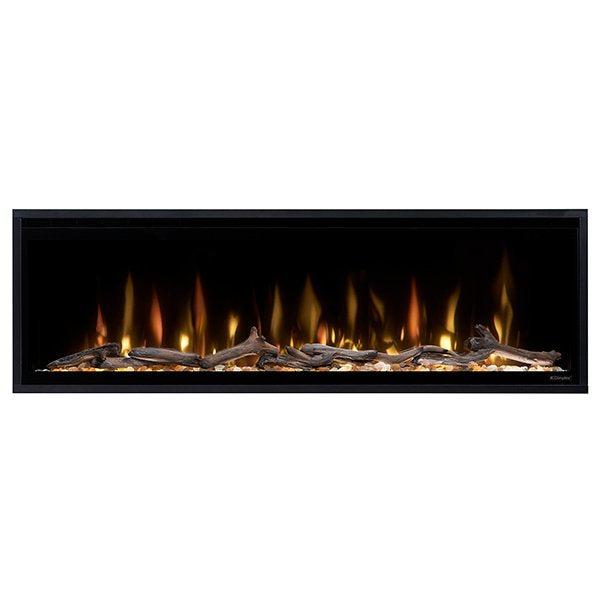Dimplex Ignite Evolve 50" Built-in Linear Electric Fireplace With Tumbled Glass and Driftwood Media