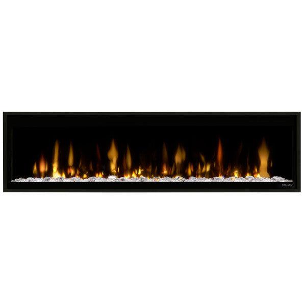 Dimplex Ignite Evolve 60" Built-in Linear Electric Fireplace With Tumbled Glass and Driftwood Media