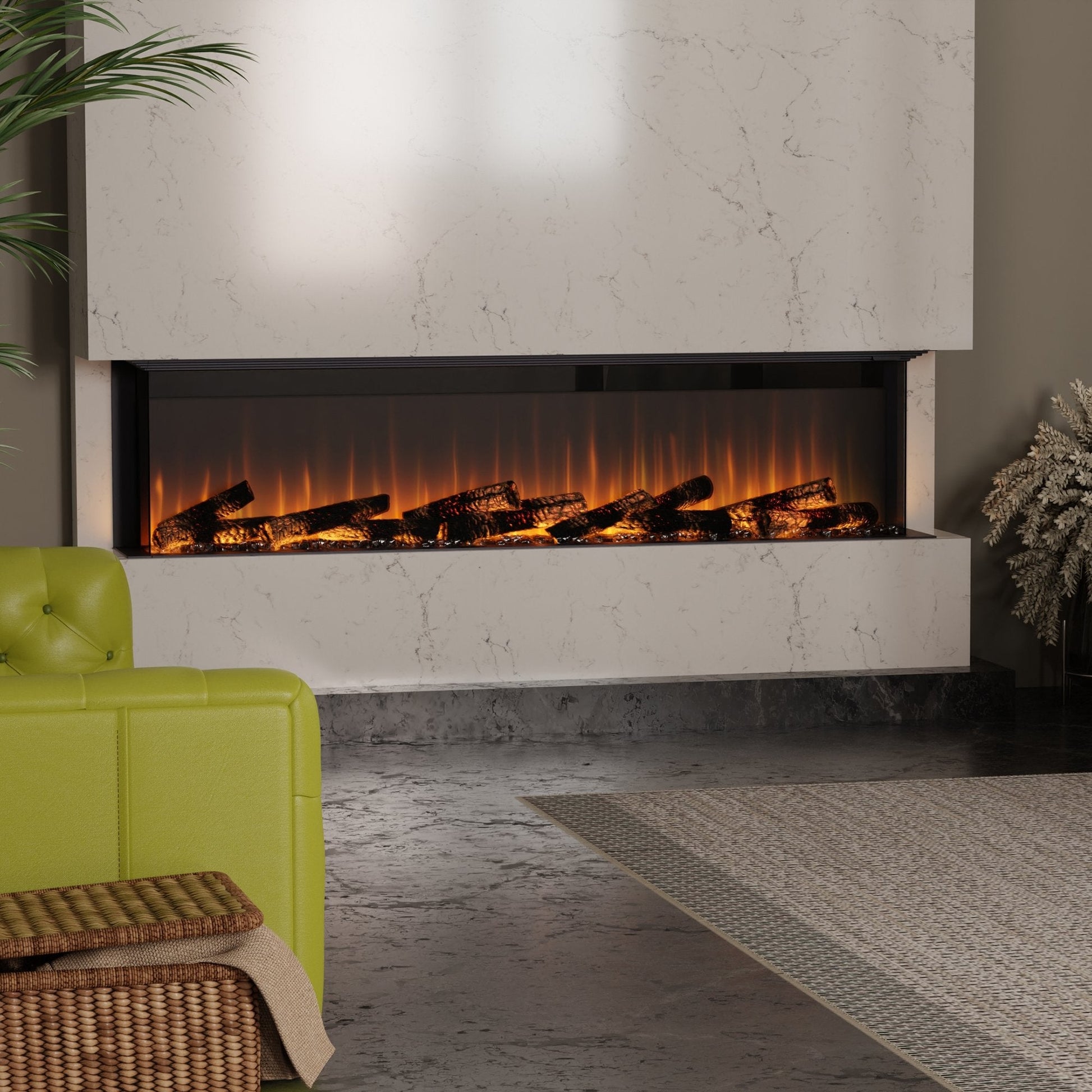 Dimplex Ignite Ultra 74" Built-in Linear Electric Fireplace