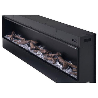 Dimplex Opti-Myst 86" Linear Electric Fireplace With Acrylic Ice and Driftwood Media