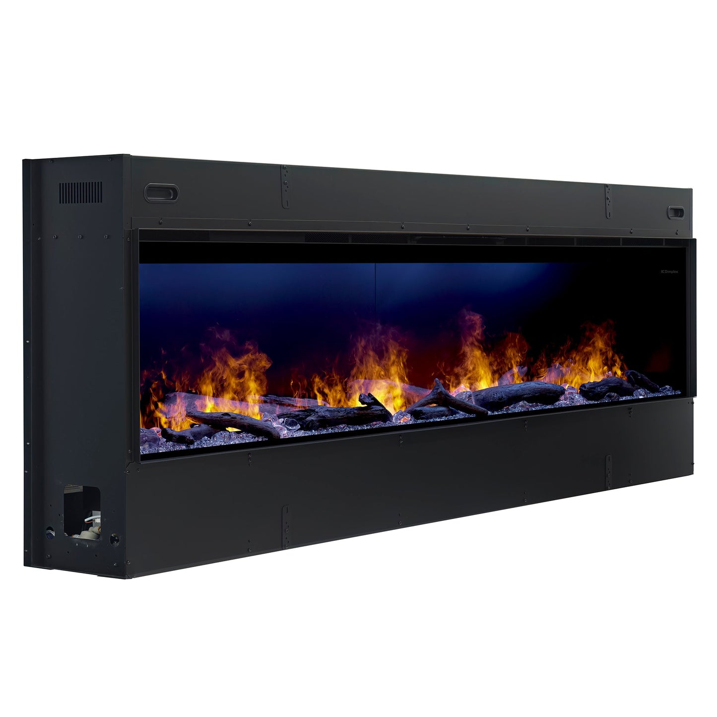 Dimplex Optimyst Linear 86" Electric Fireplace With Acrylic Ice and Driftwood Media