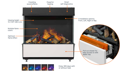 Dimplex Optimyst Aura 30" Water Vapor Electric Fireplace