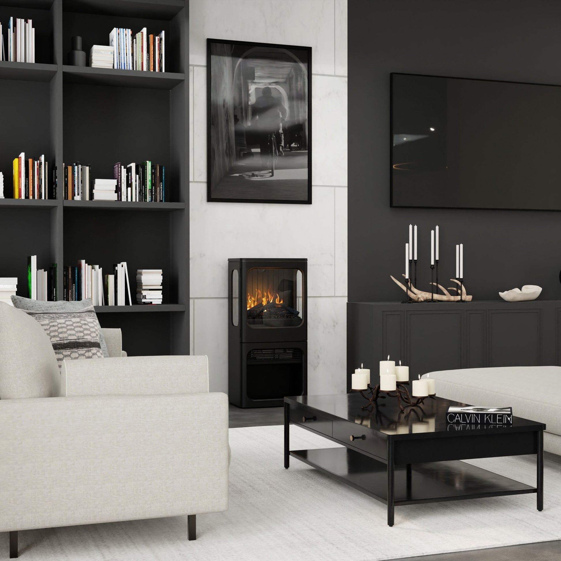 Dimplex Optimyst Mapleton 38" Freestanding Water Vapor Electric Fireplace Stove