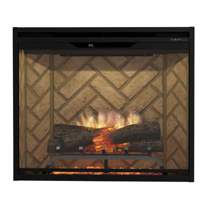 Dimplex Revillusion 30" Built-in Electric Firebox With Herringbone Backer