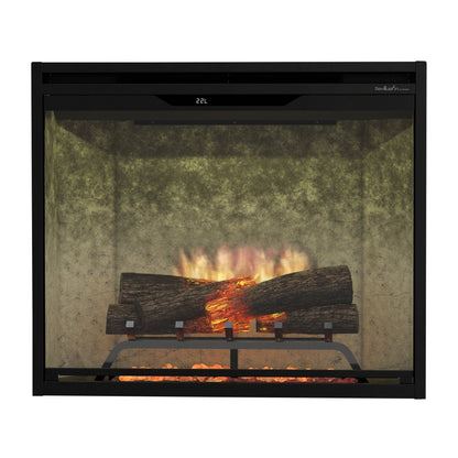 Dimplex Revillusion 30" Built-in Electric Firebox With Weathered Concrete Backer