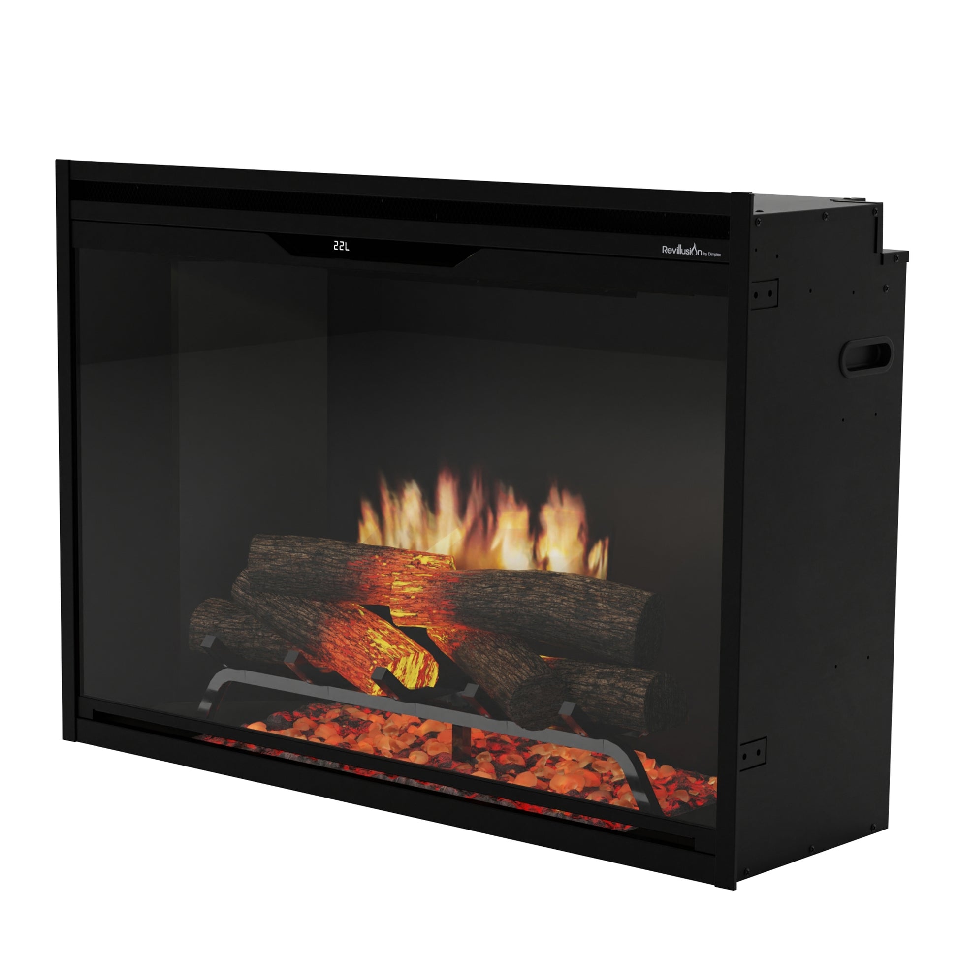 Dimplex Revillusion 36" Built-in Electric Firebox With Black Backer