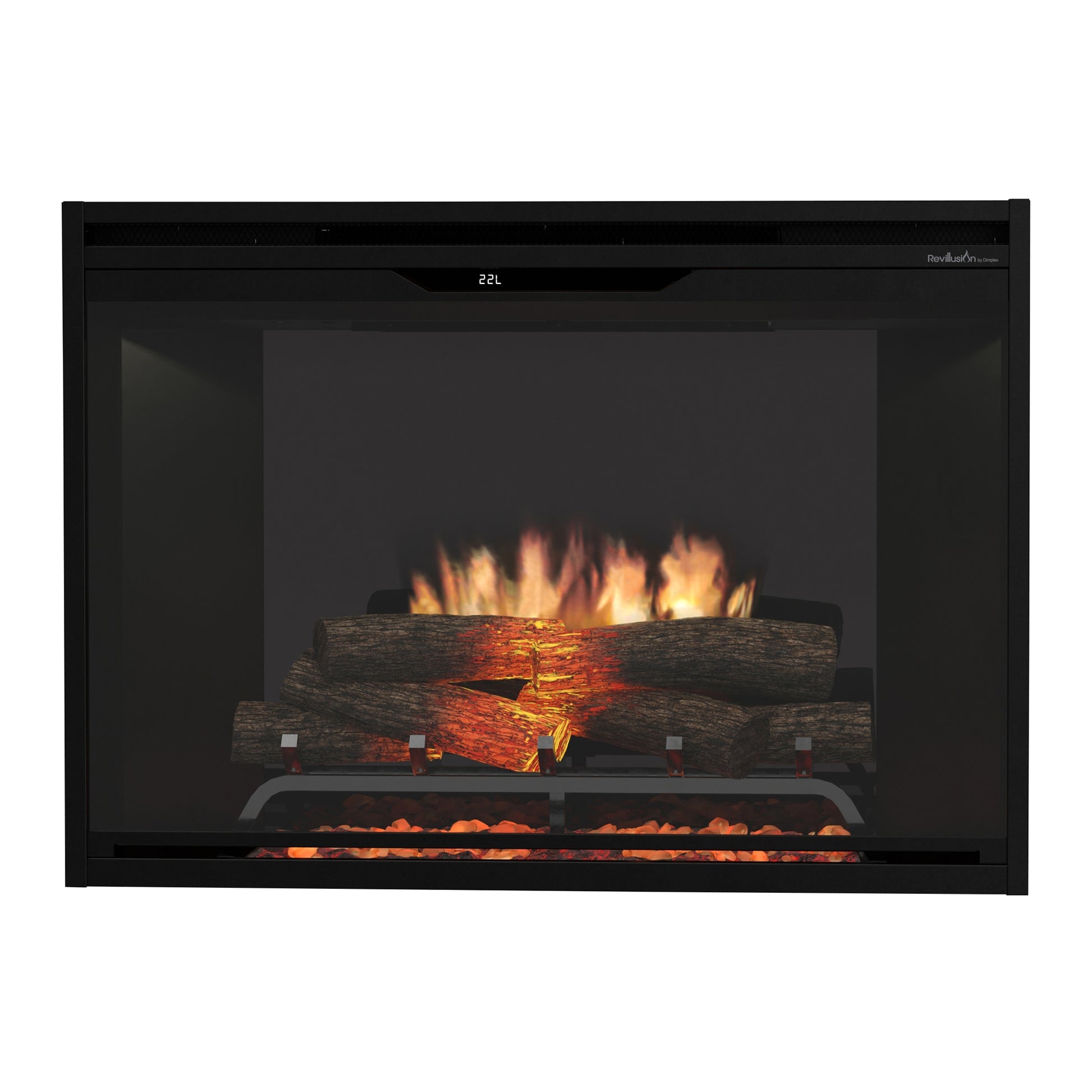 Dimplex Revillusion 36" Built-in Electric Firebox With Black Backer