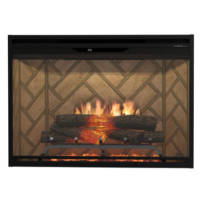 Dimplex Revillusion 36" Built-in Electric Firebox With Herringbone Backer