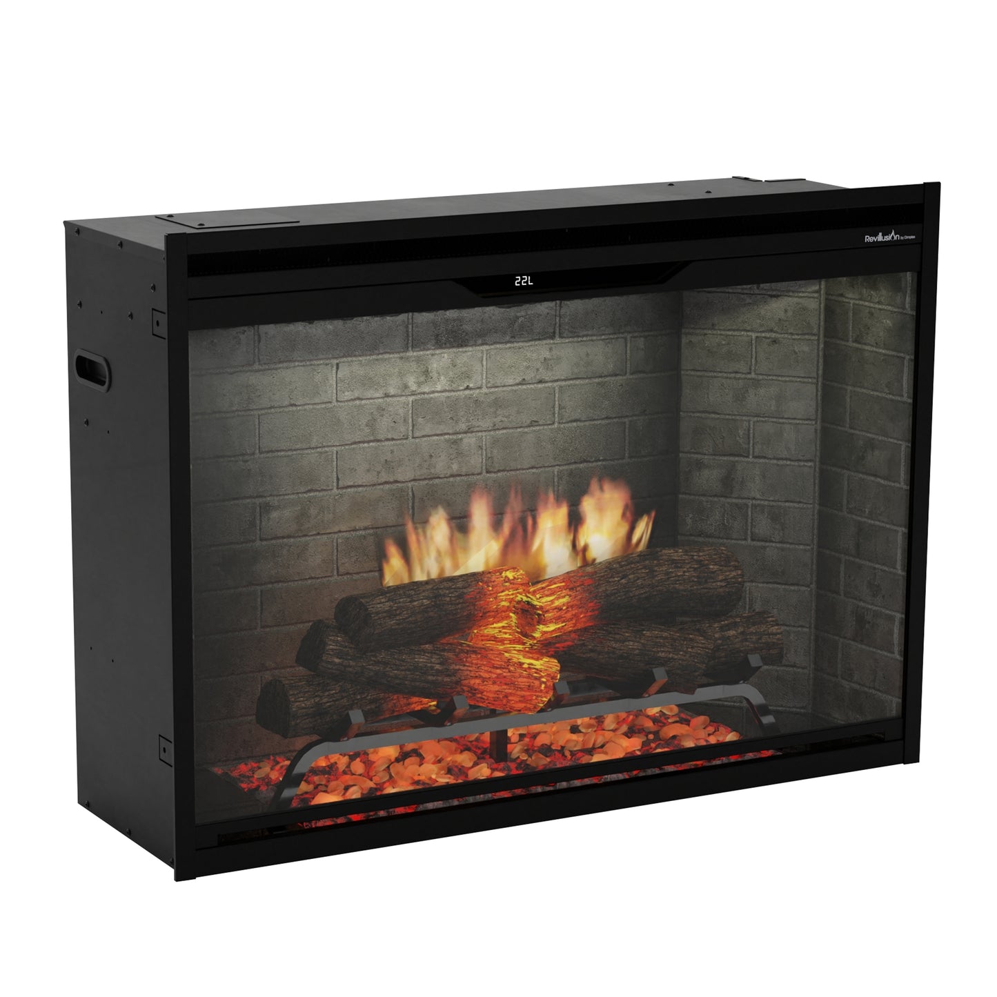 Dimplex Revillusion 36" Built-in Electric Firebox With Neutral Brick Backer