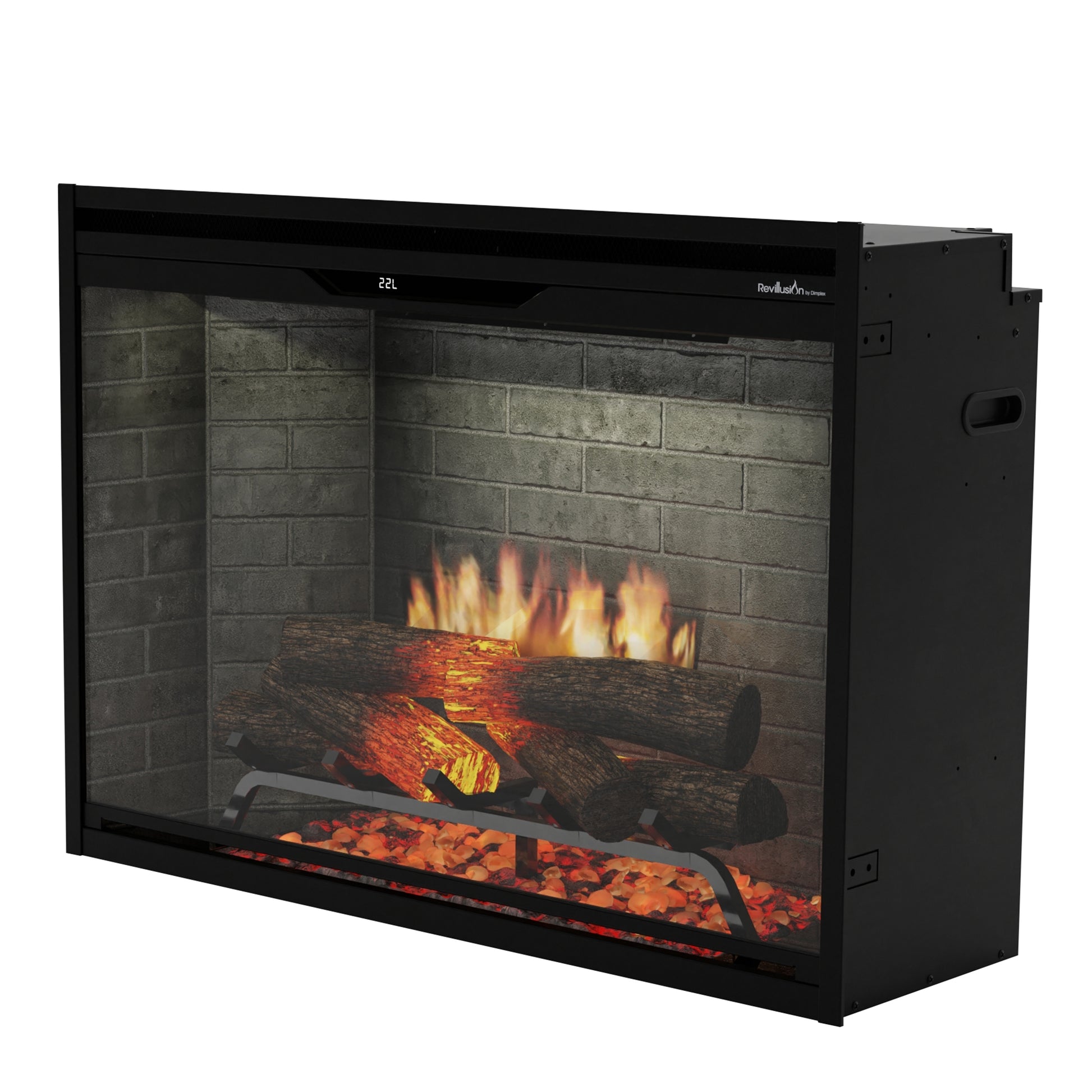 Dimplex Revillusion 36" Built-in Electric Firebox With Neutral Brick Backer