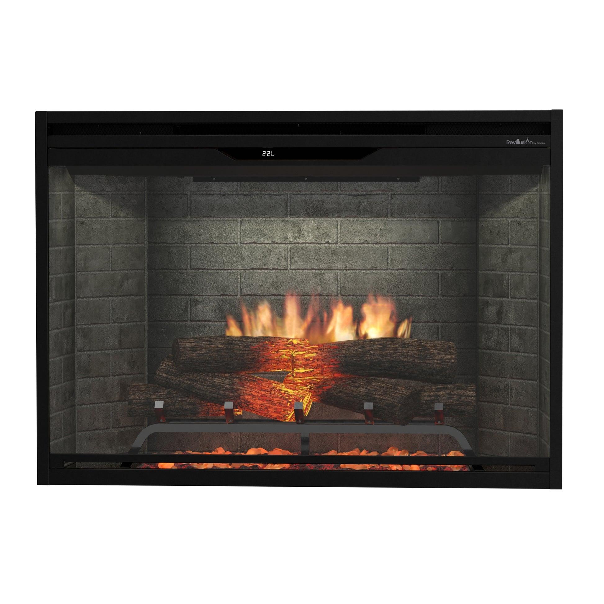Dimplex Revillusion 36" Built-in Electric Firebox With Neutral Brick Backer