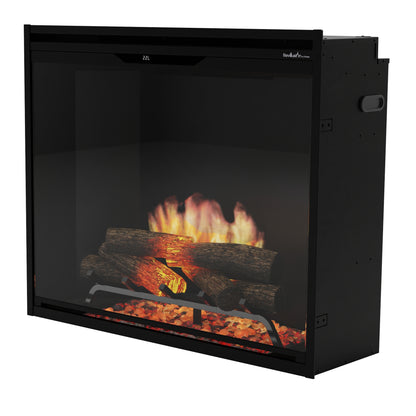 Dimplex Revillusion 36" Portrait Built-in Electric Firebox With Black Backer