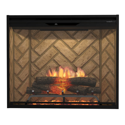 Dimplex Revillusion 36" Portrait Built-in Electric Firebox With Herringbone Backer