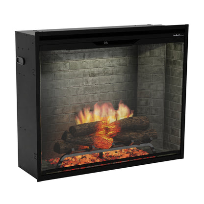 Dimplex Revillusion 36" Portrait Built-in Electric Firebox With Neutral Brick Backer