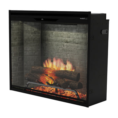 Dimplex Revillusion 36" Portrait Built-in Electric Firebox With Neutral Brick Backer