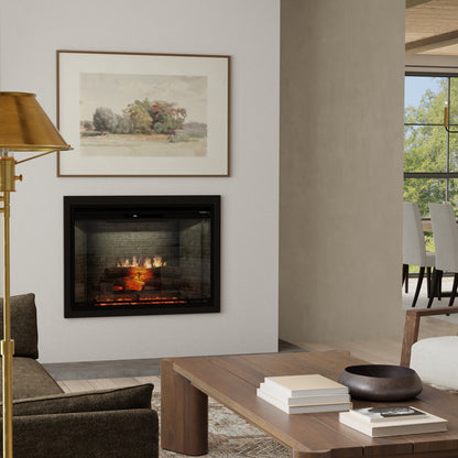 Dimplex Revillusion 36" Portrait Built-in Electric Firebox With Neutral Brick Backer