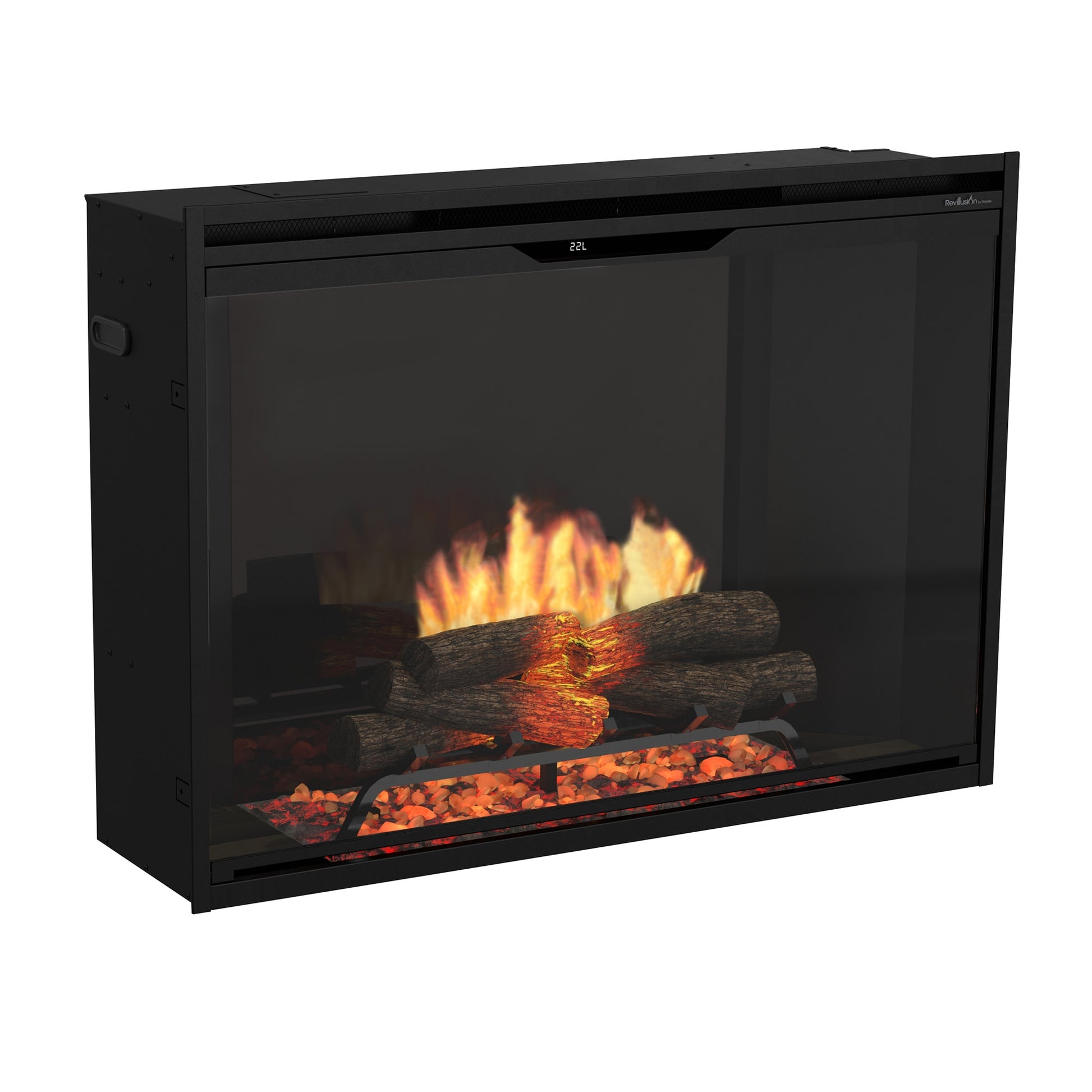 Dimplex Revillusion 42" Built-in Electric Firebox With Black Backer