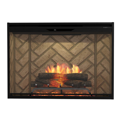Dimplex Revillusion 42" Built-in Electric Firebox With Herringbone Backer