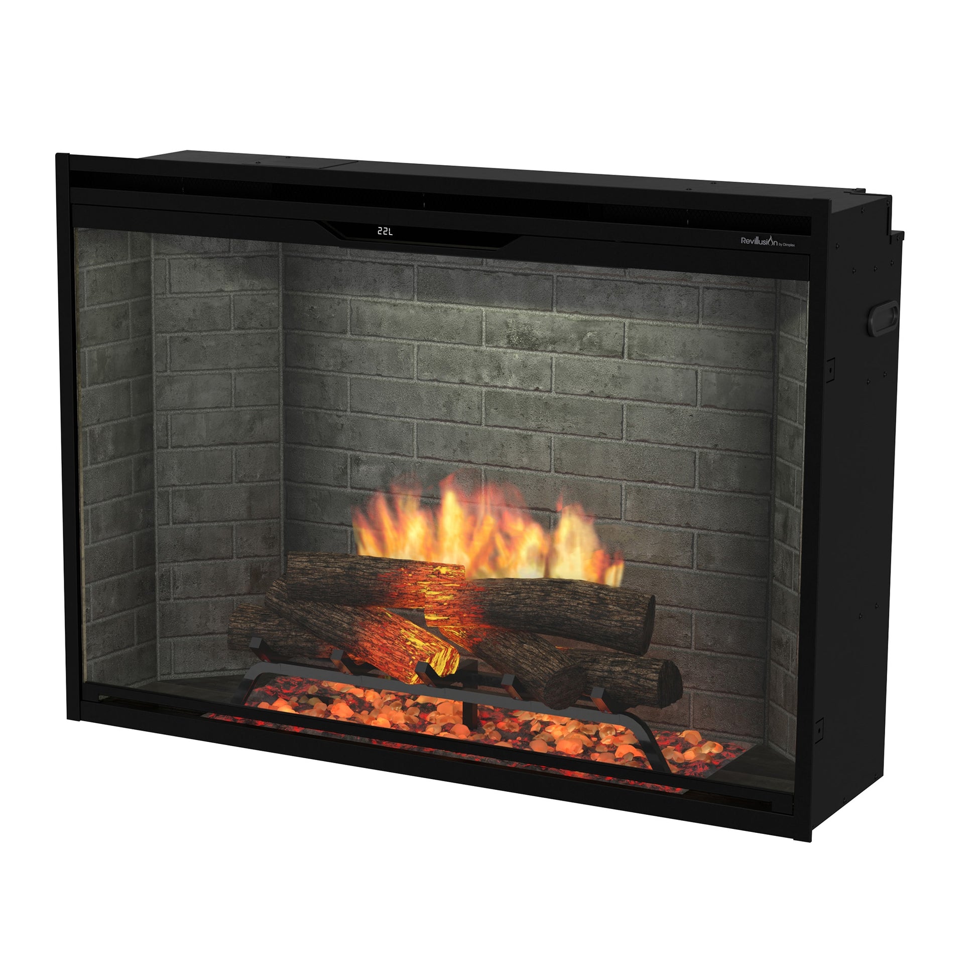 Dimplex Revillusion 42" Built-in Electric Firebox With Neutral Brick Backer