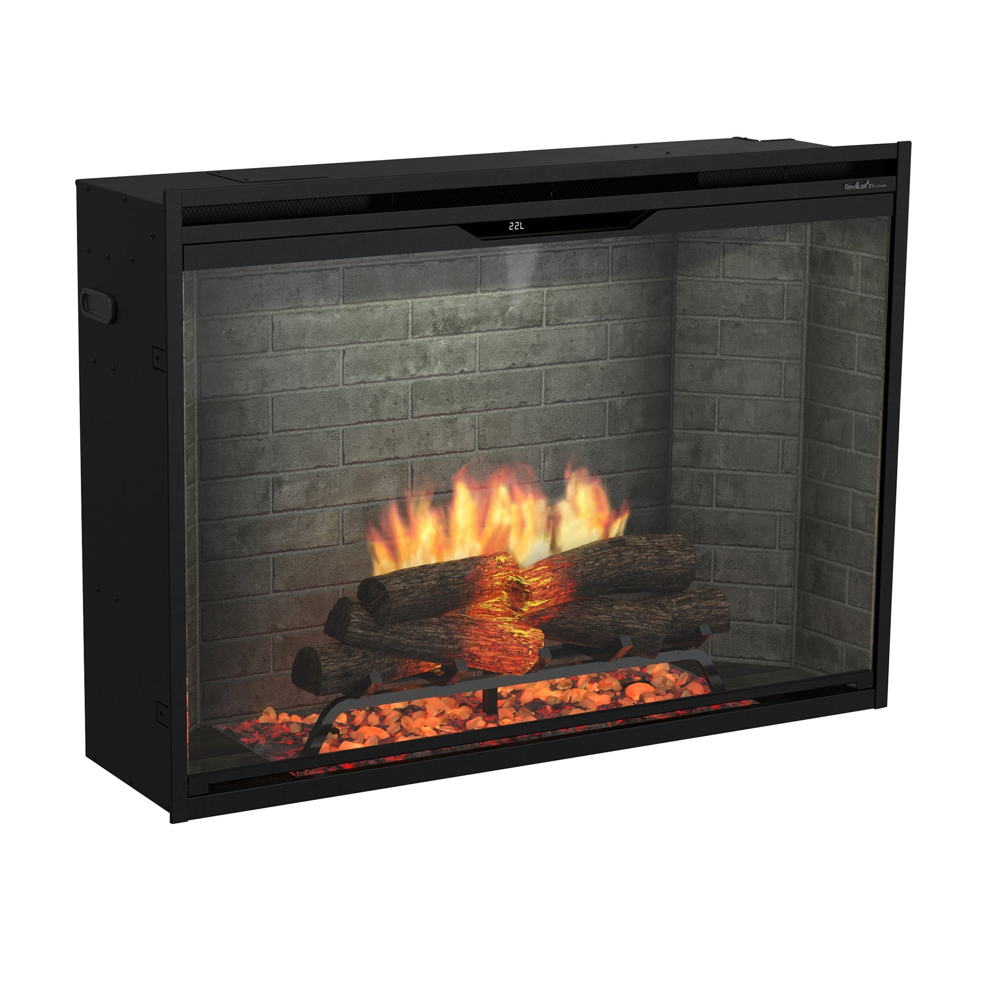 Dimplex Revillusion 42" Built-in Electric Firebox With Neutral Brick Backer