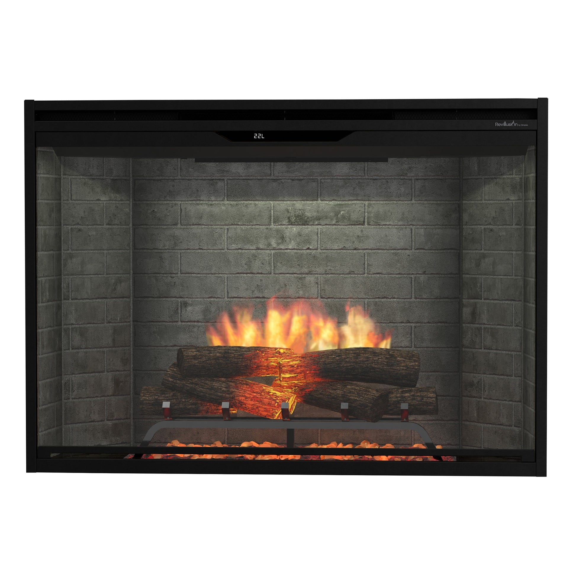 Dimplex Revillusion 42" Built-in Electric Firebox With Neutral Brick Backer