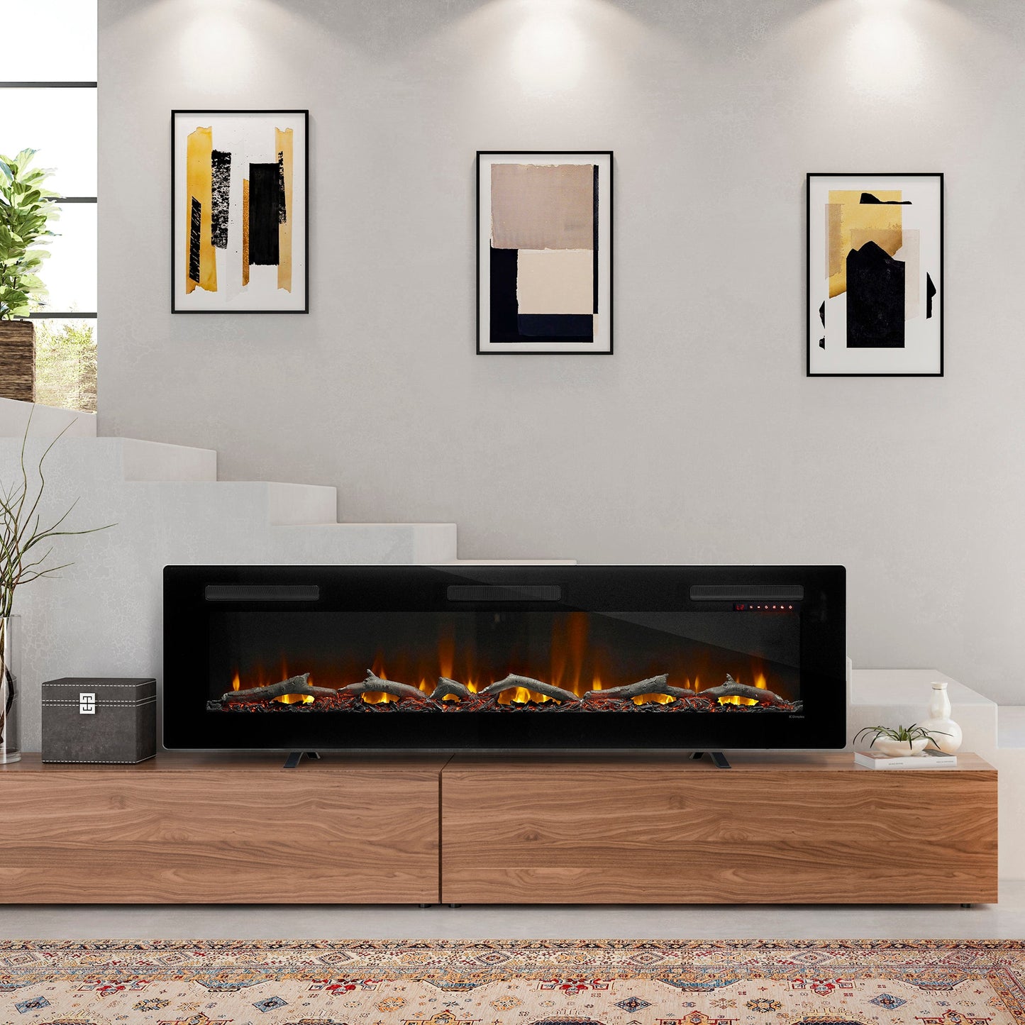 Dimplex Sierra 72" Wall-Mount/Tabletop Linear Electric Fireplace